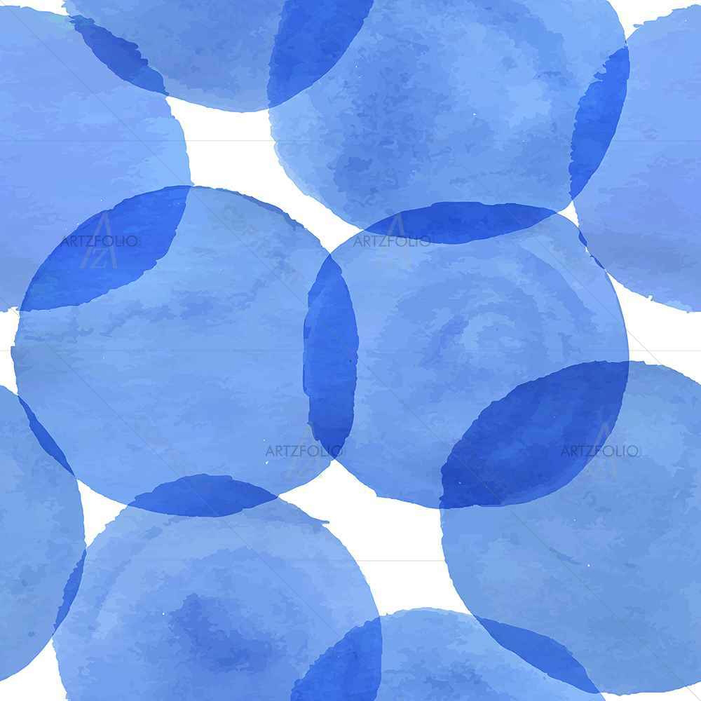 Blue Circles — custom-size art design 5007555
