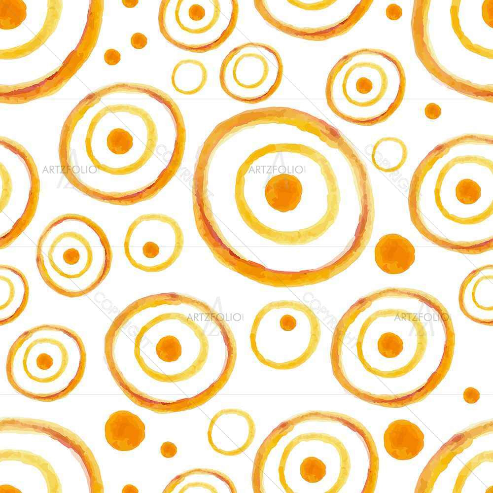 Watercolor Circles D4 — Abstract custom art by ArtzFolio