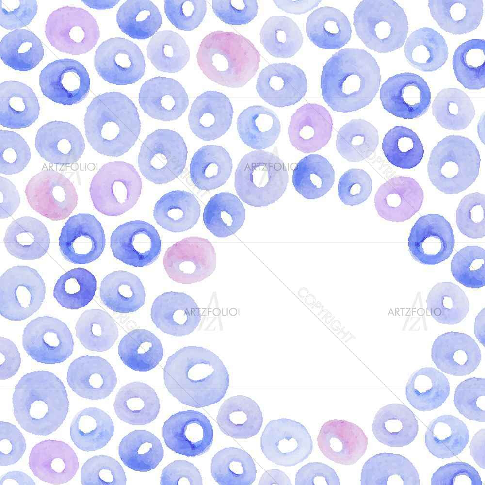 Watercolor Drops D1 — custom-size art design 5007559