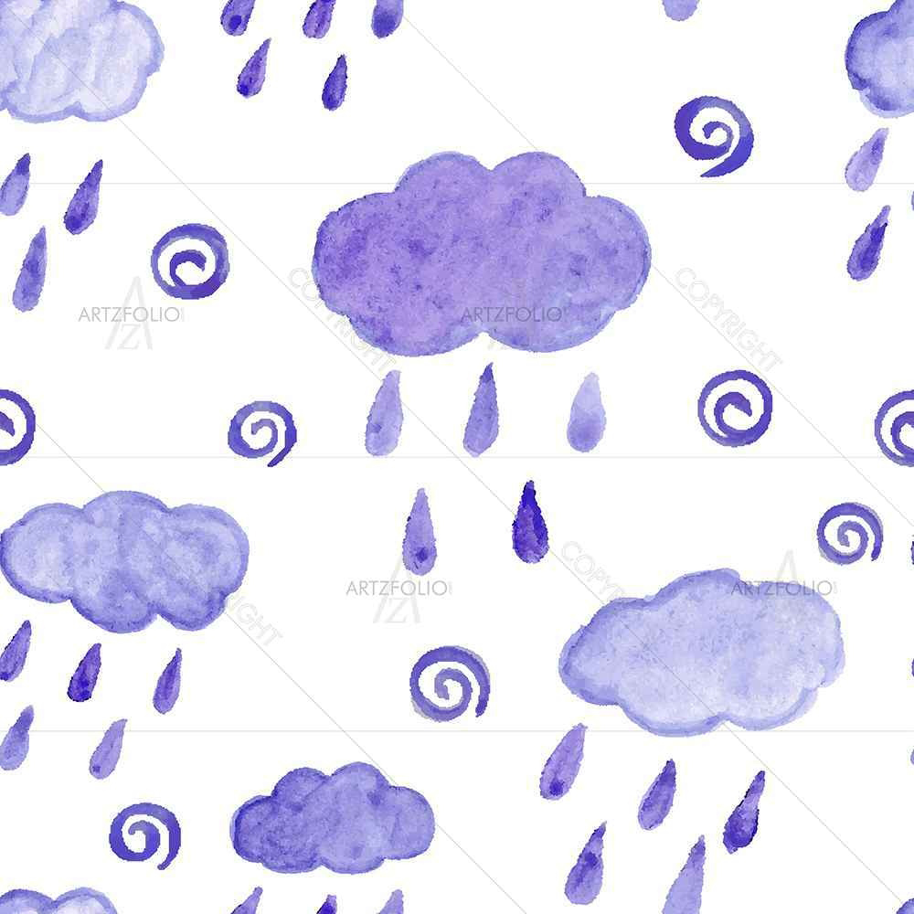Watercolor Drops D3 — custom-size art design 5007565