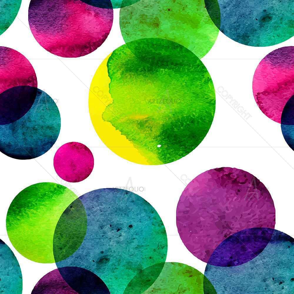 Circles On White D2 — Abstract custom art by ArtzFolio