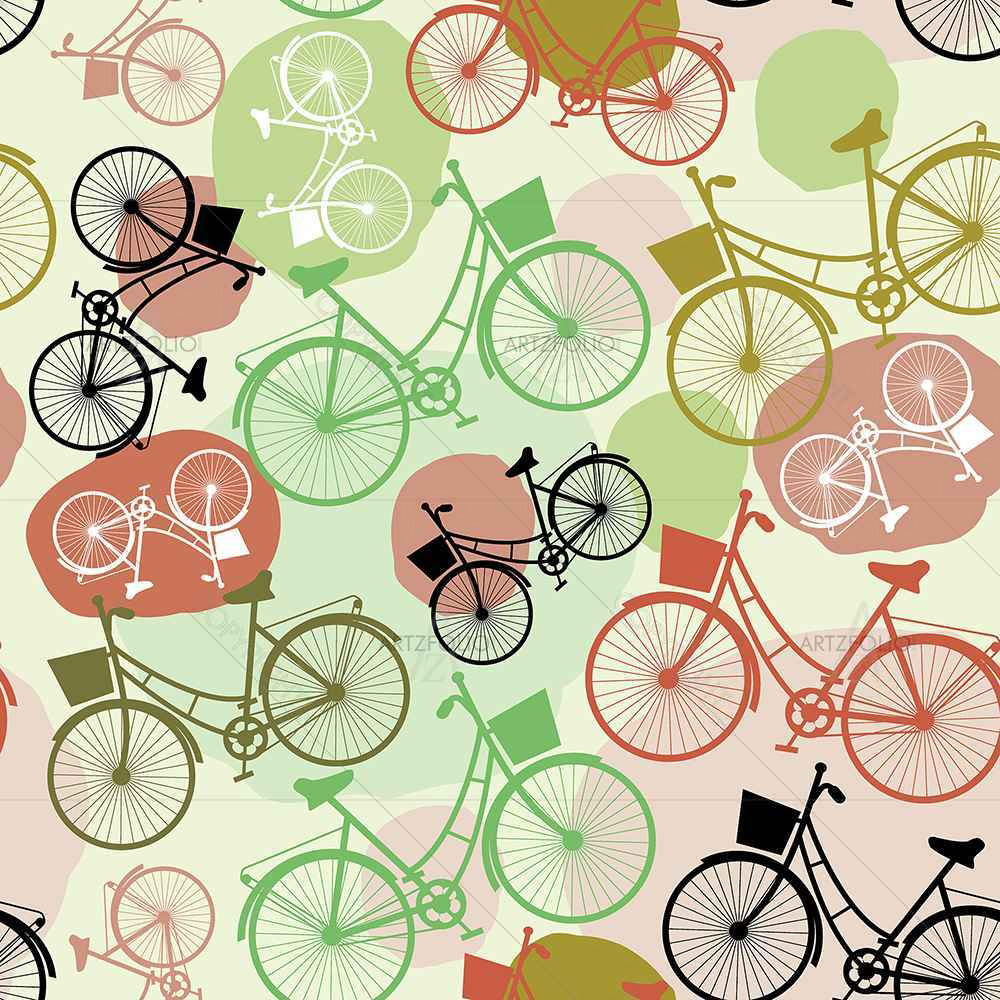 Vintage Bicycles — Automobiles custom art by ArtzFolio