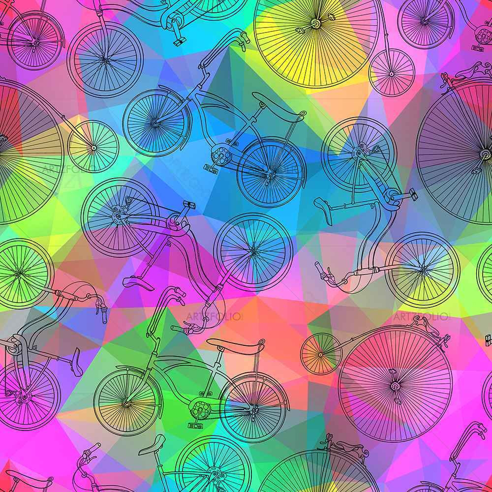 Bicycles D7 — custom-size art design 5007584