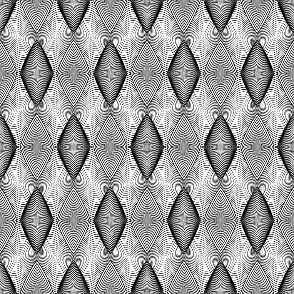 Monochrome Diamond D2 — custom-size art design 5007593