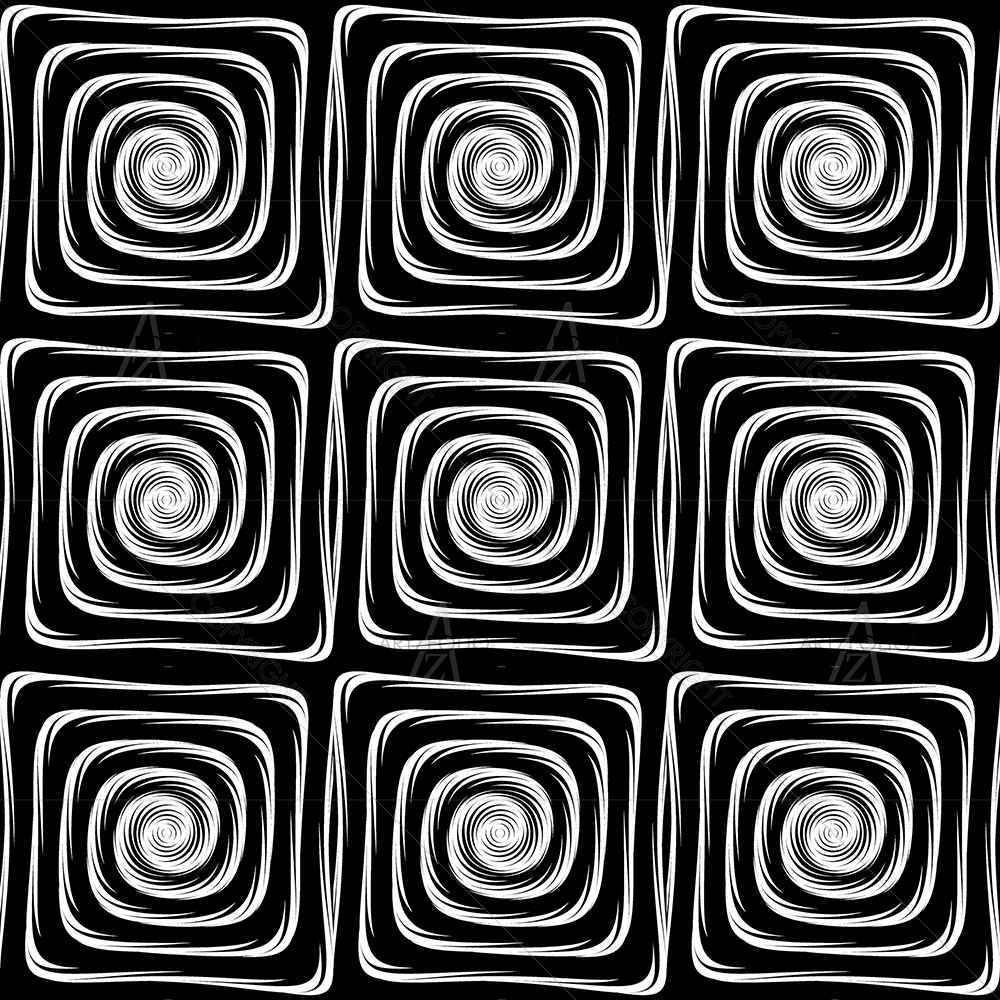 Monochrome Labyrinth — Abstract custom art by ArtzFolio