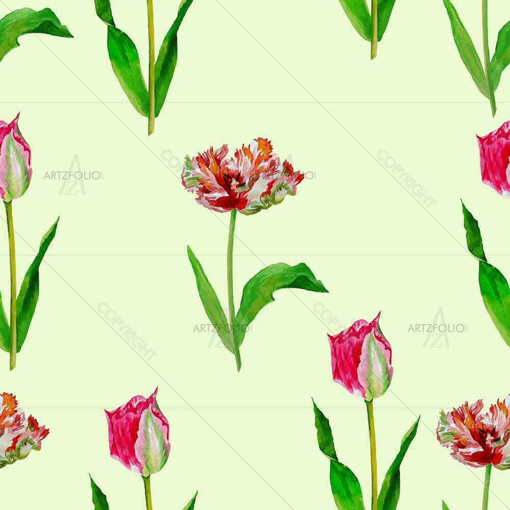 Tulips — custom-size art design 5007608