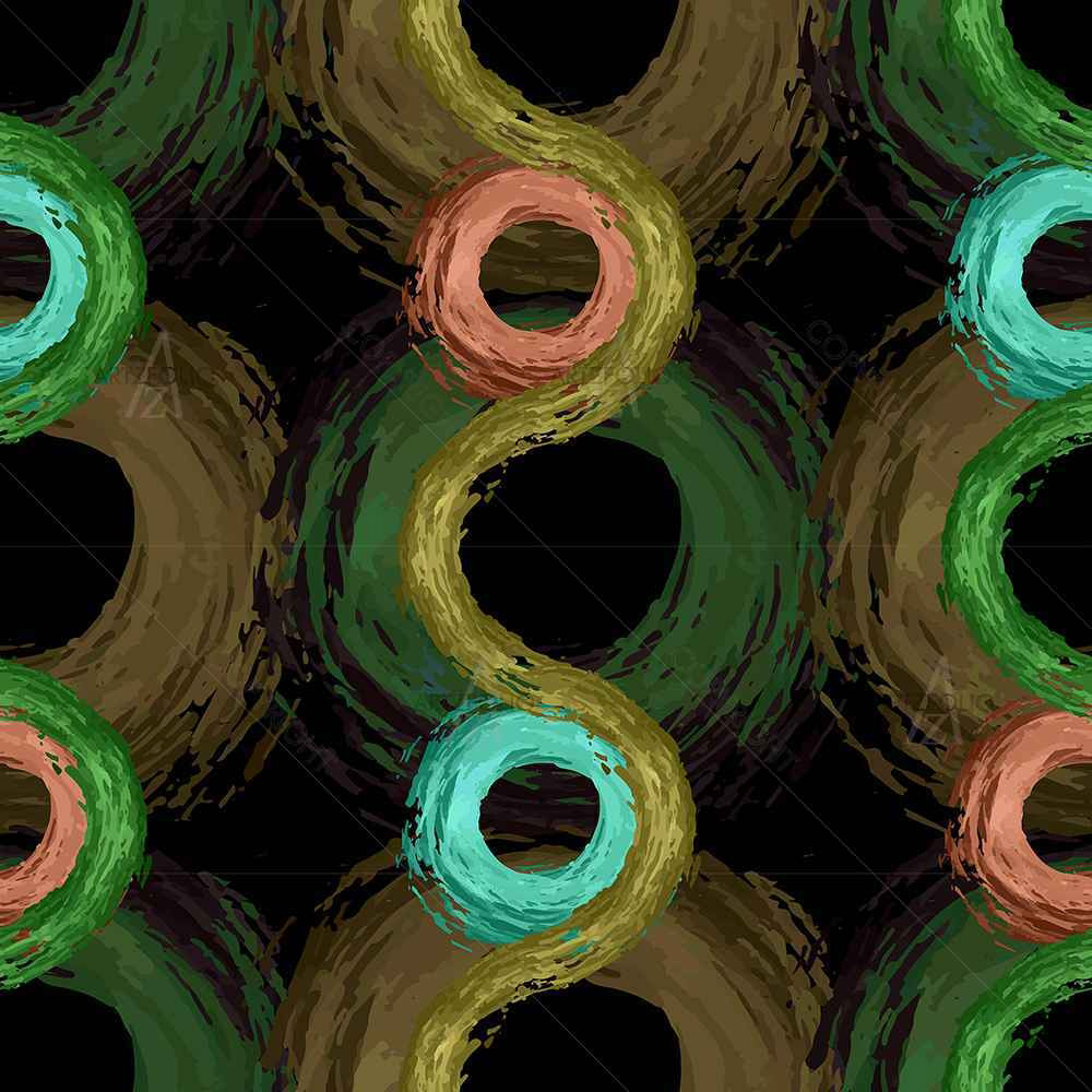 Fluffy Circles D2 — Botanical custom art by ArtzFolio
