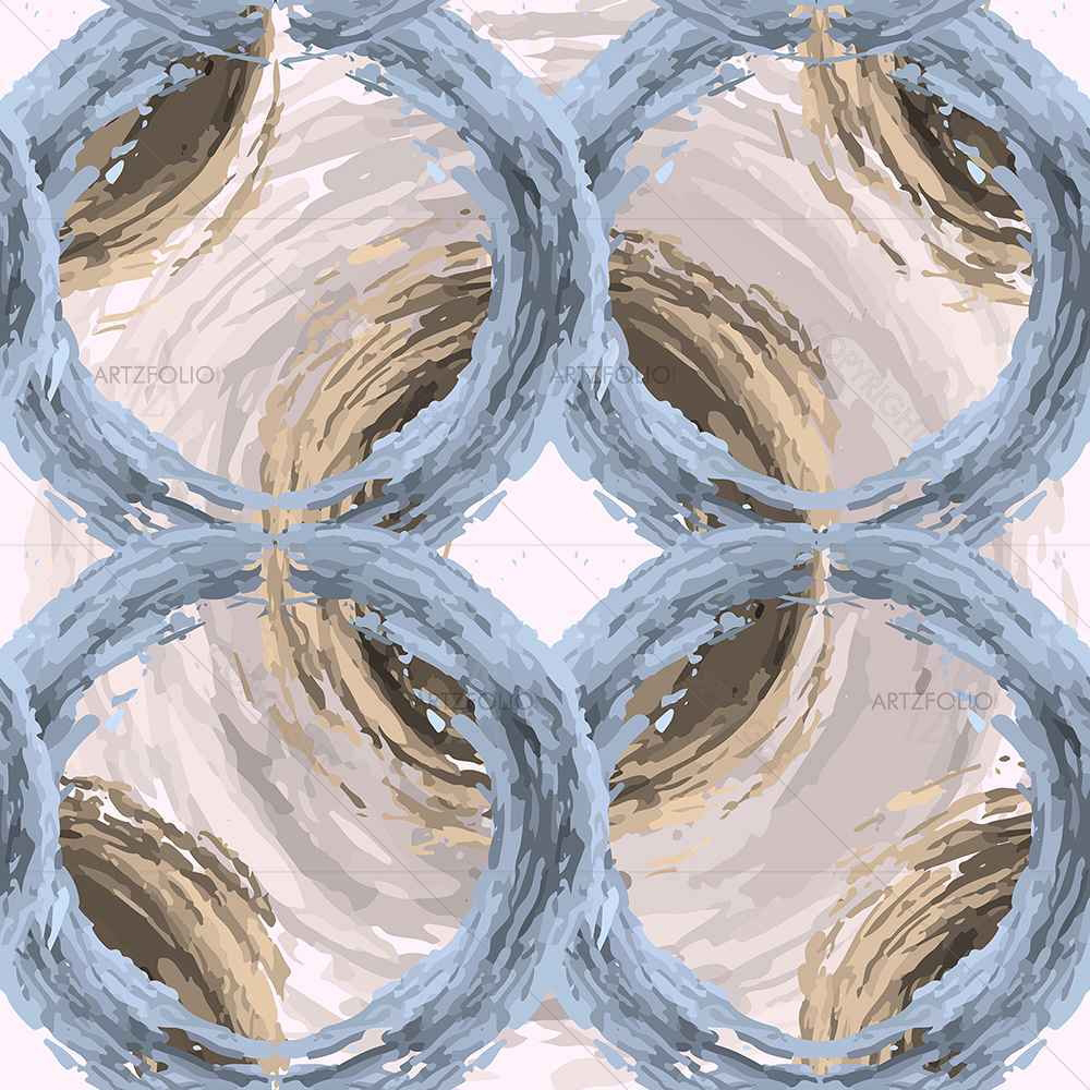 Fluffy Circles D3 — Botanical custom art by ArtzFolio