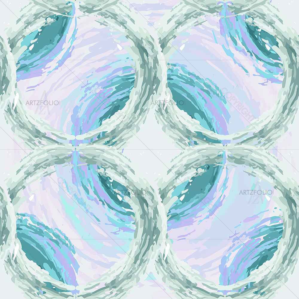 Fluffy Circles D4 — custom-size art design 5007612
