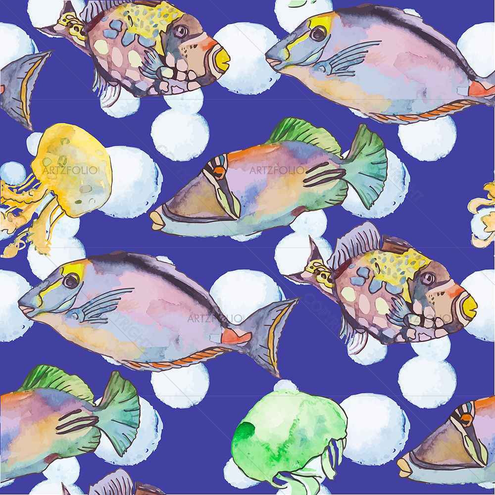 Tropical Sea D2 — Animals custom art by ArtzFolio