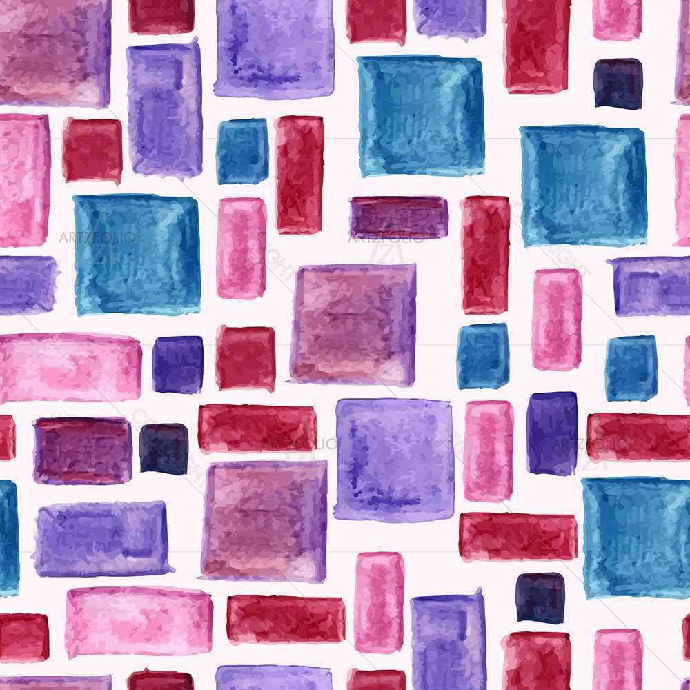 Watercolor Pattern D2 — custom-size art design 5007628