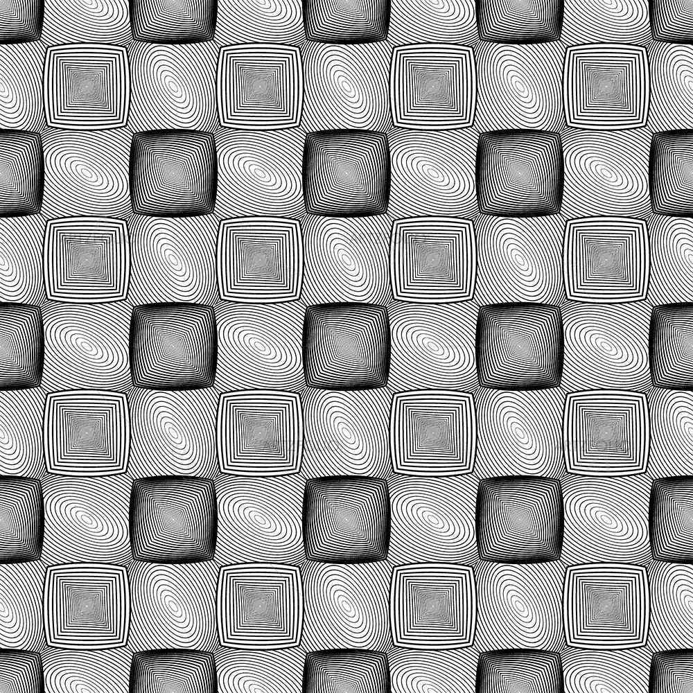 Monochrome Squares — custom-size art design 5007632