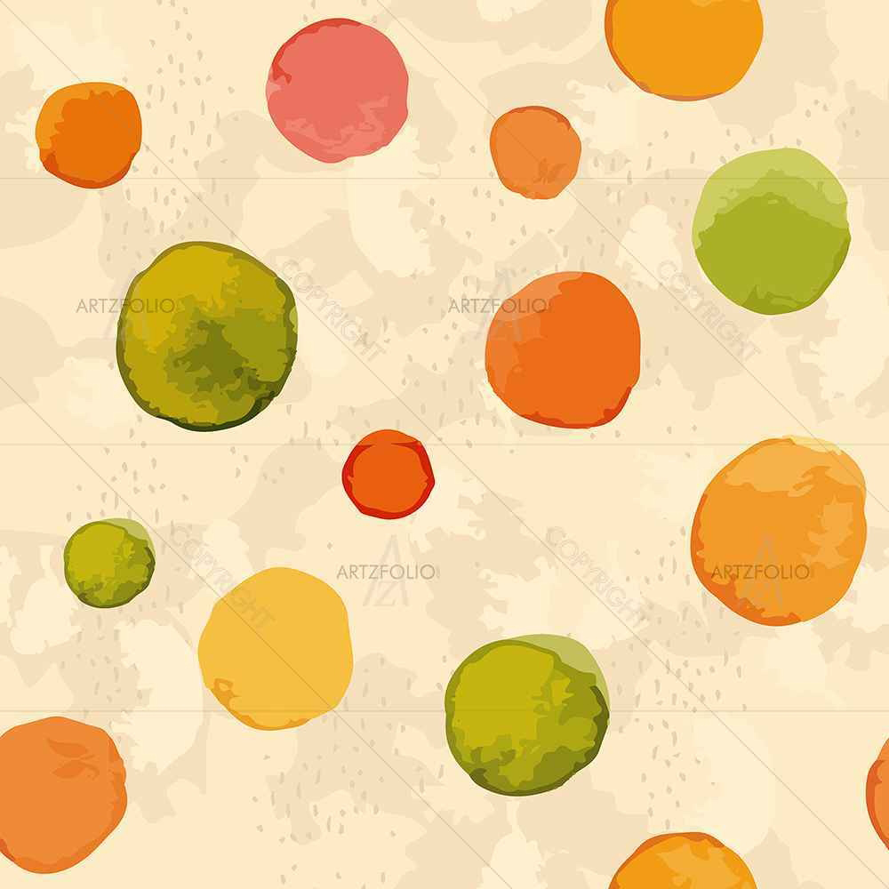 Watercolor Dots D1 — Abstract custom art by ArtzFolio