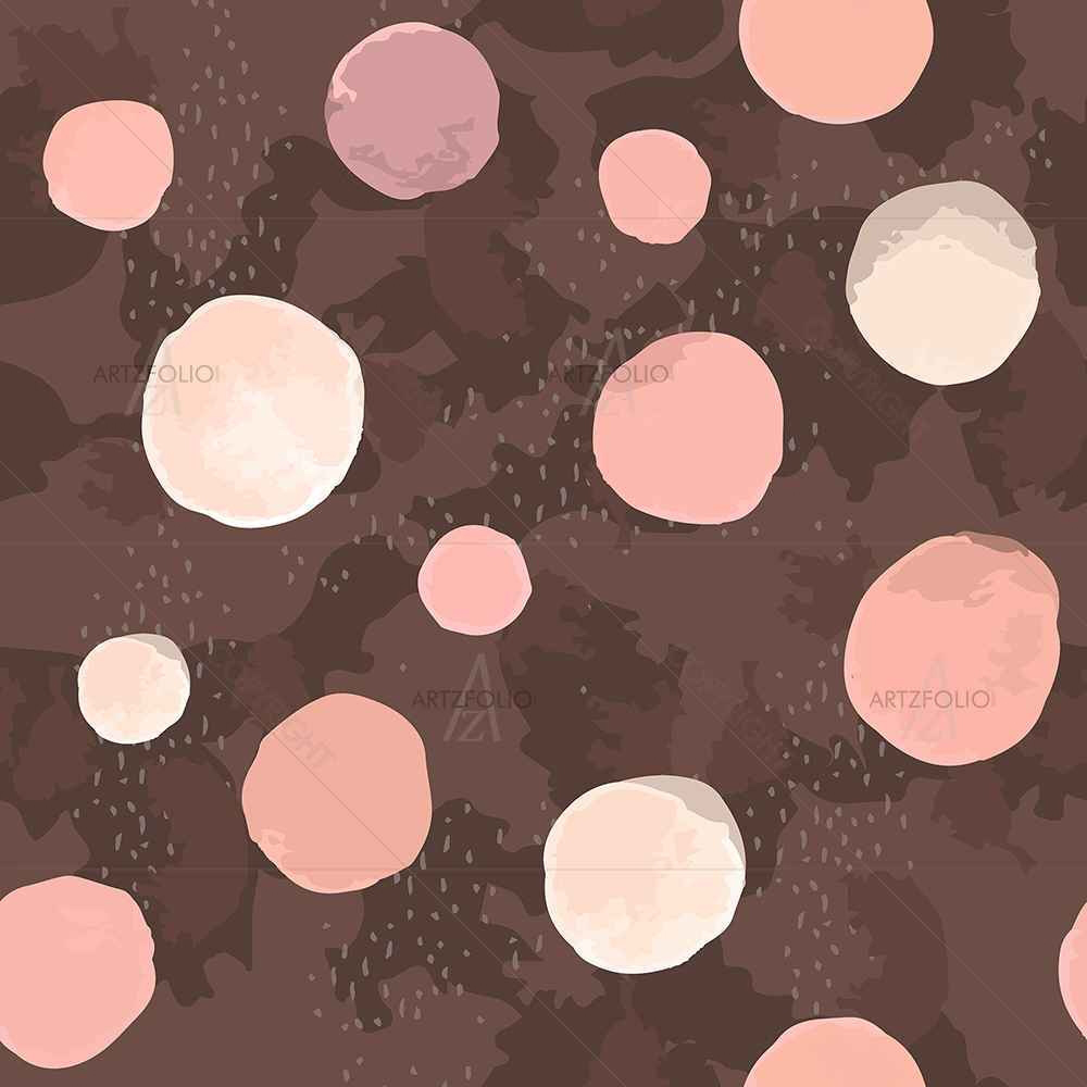 Watercolor Dots D3 — Abstract custom art by ArtzFolio