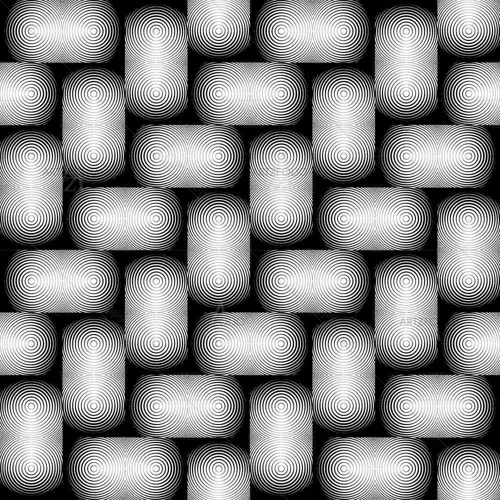 Monochrome Geometric D2 — Abstract custom art by ArtzFolio