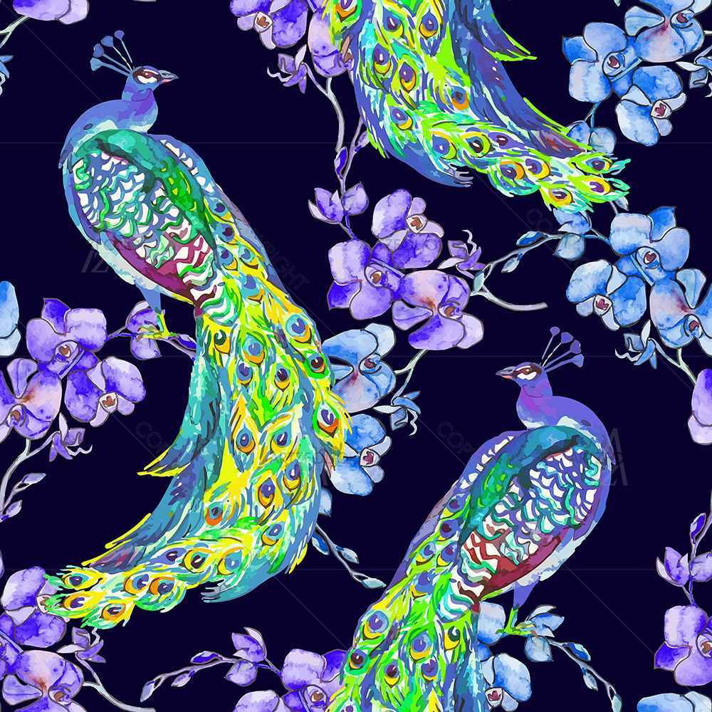 Tropical Pattern D1 — Botanical custom art by ArtzFolio