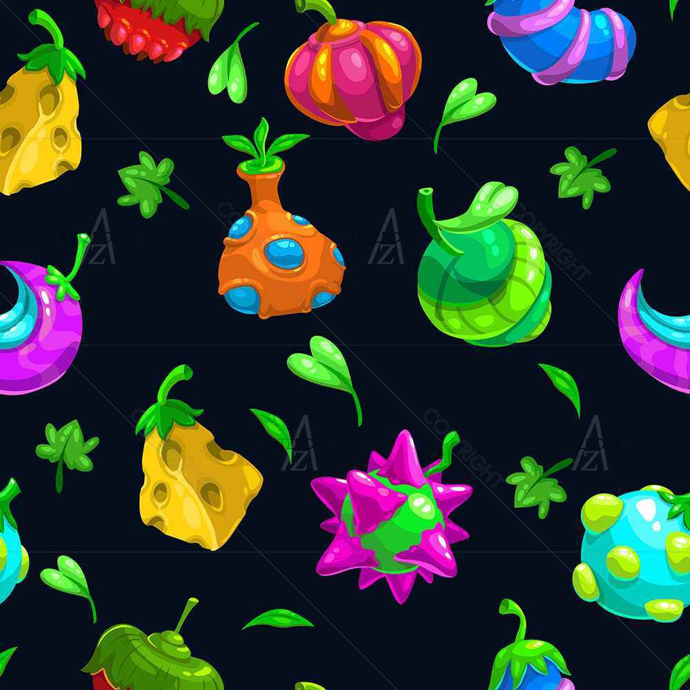 Funny Fruits — Animated Cartoons custom art by ArtzFolio