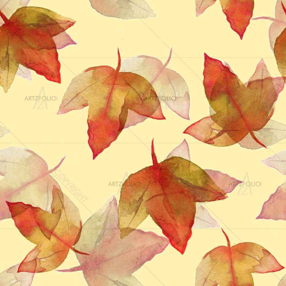 Autumn Leaves D3 — custom-size art design 5007681
