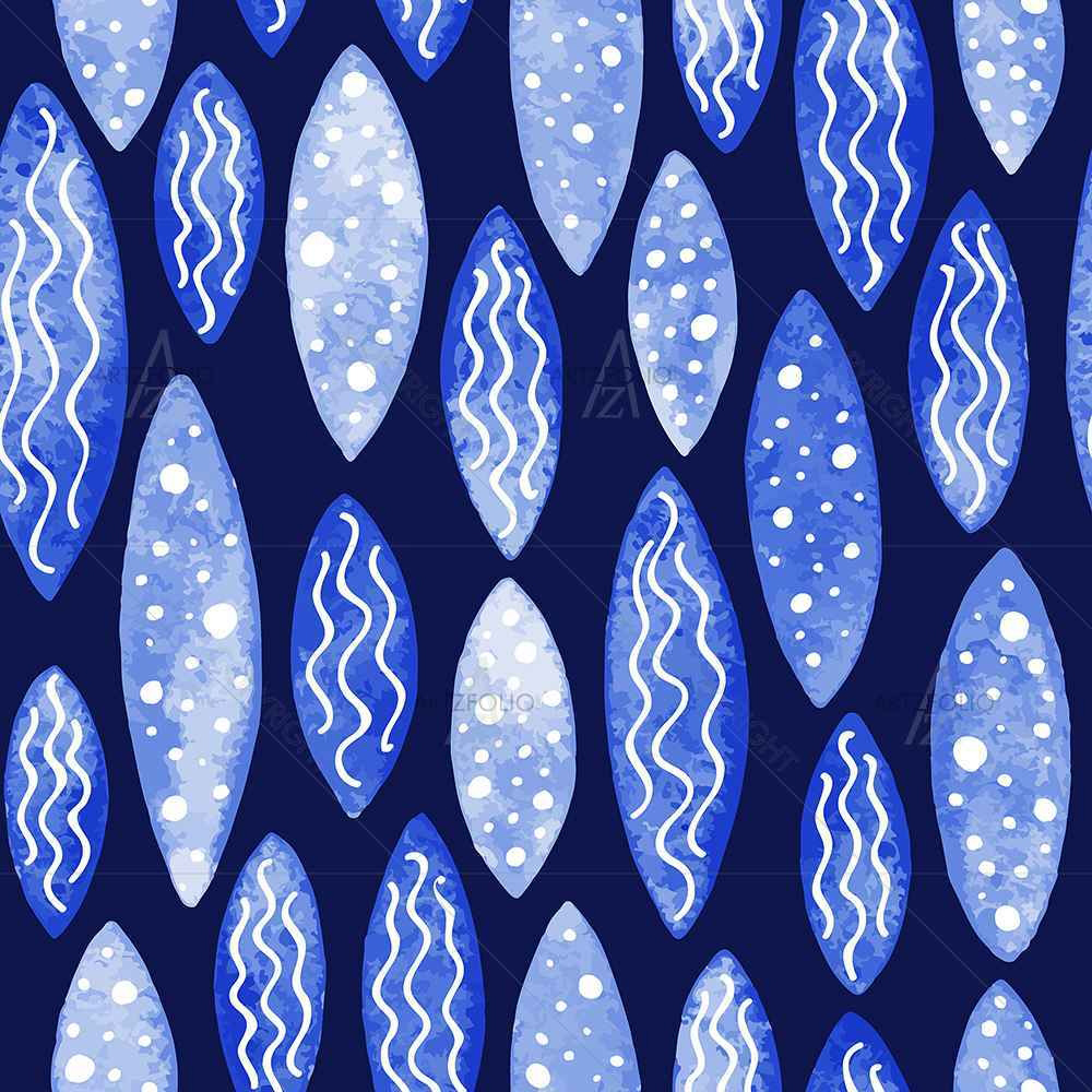Spots & Waves D1 — custom-size art design 5007686