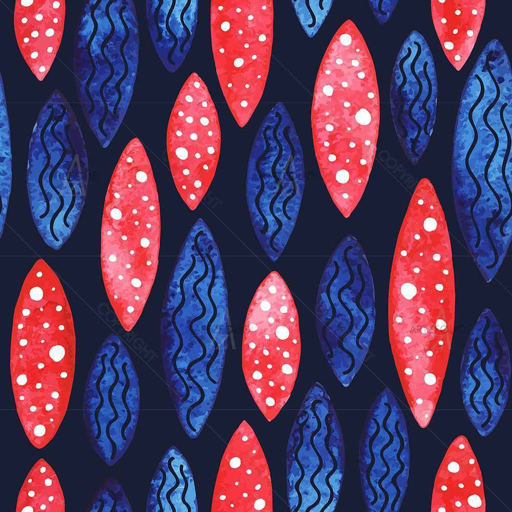 Spots & Waves D2 — custom-size art design 5007687