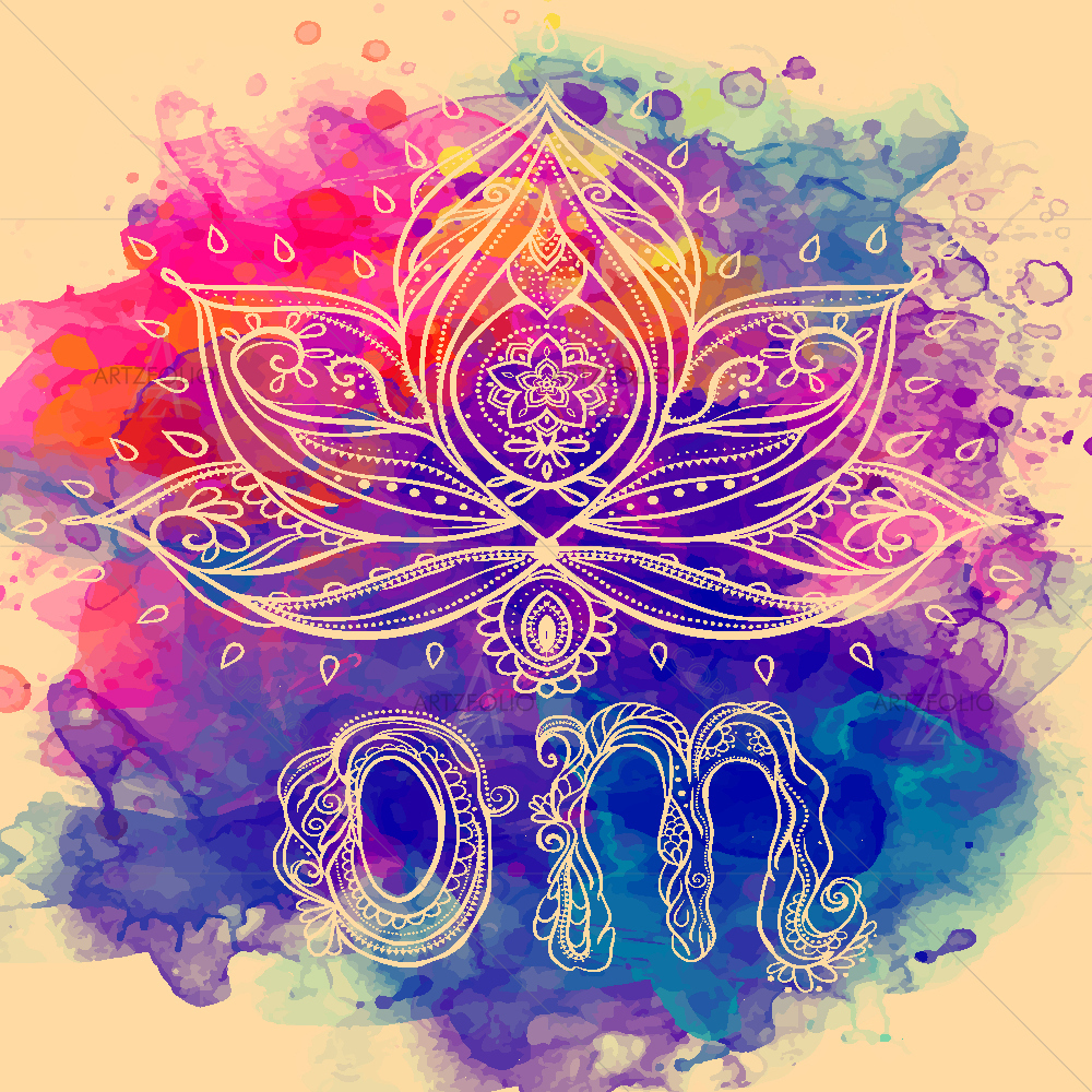 Boho Style Lotus Flower — Devotional custom art by ArtzFolio