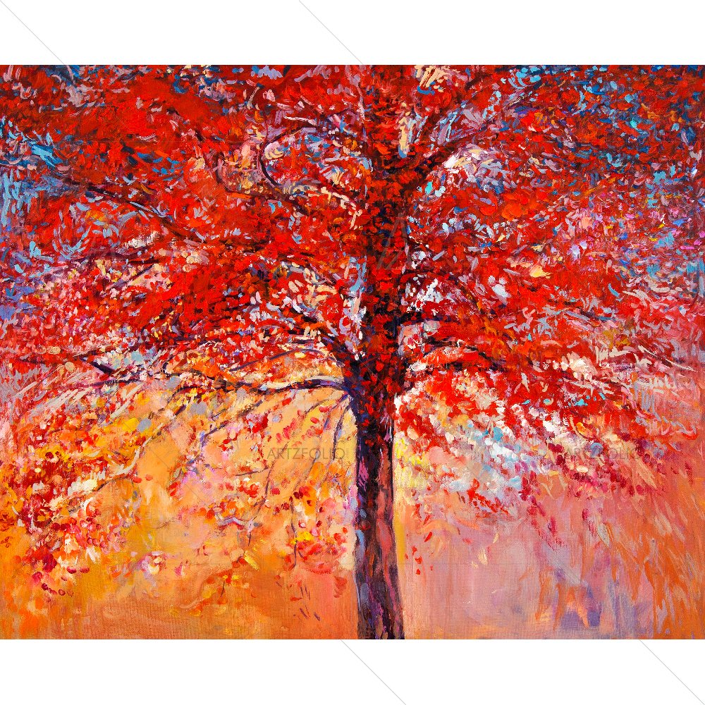 Autumn Tree D3 — custom-size art design 5007694