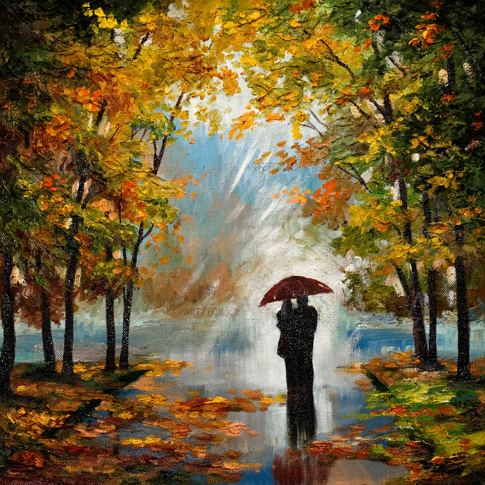 Couple In The Forest — Abstract custom art by ArtzFolio