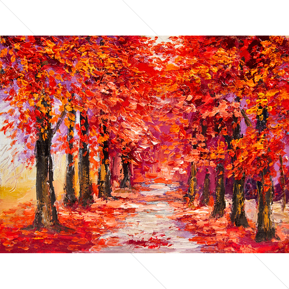Autumn Trees D2 — custom-size art design 5007730
