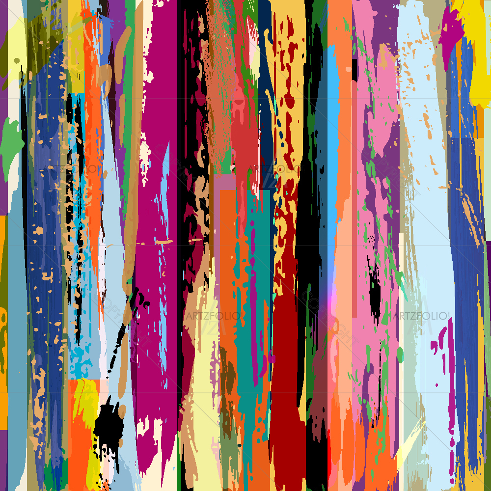 Stripes, Strokes And Splashes — custom-size art design 5007732