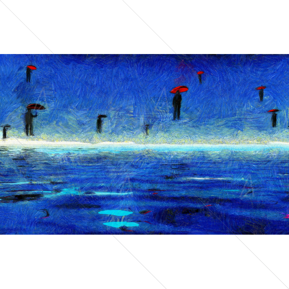 Surreal Art Men Flies — custom-size art design 5007744