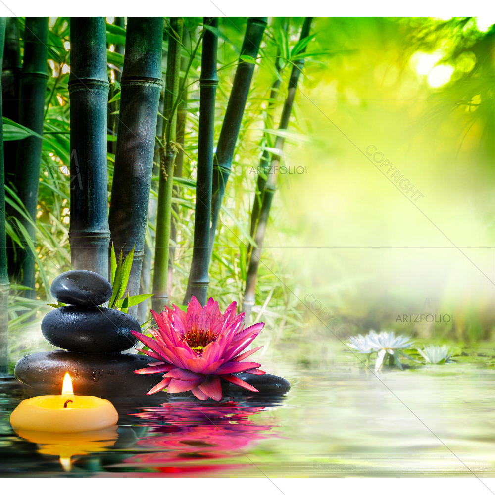 Zen Nature Massage Concept — Devotional custom art by ArtzFolio