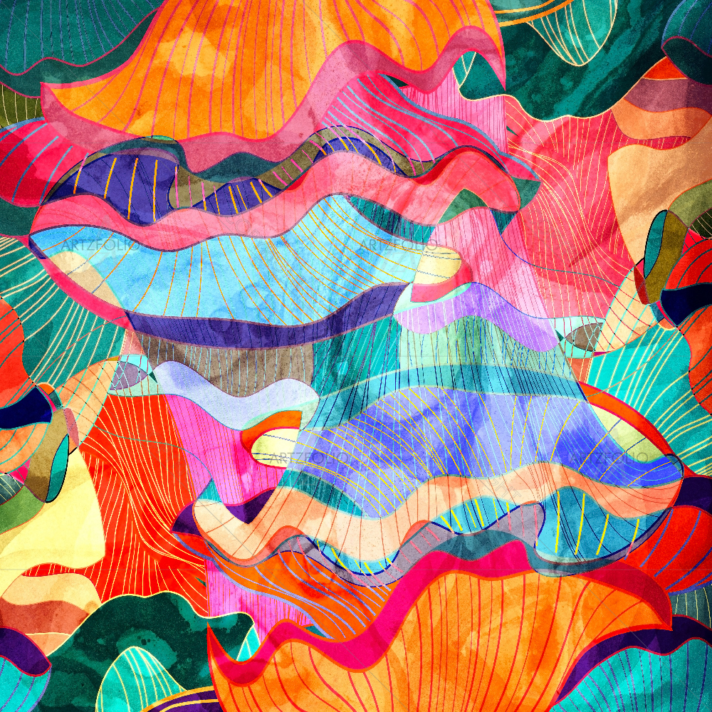 Geometric Elements D3 — custom-size art design 5007764
