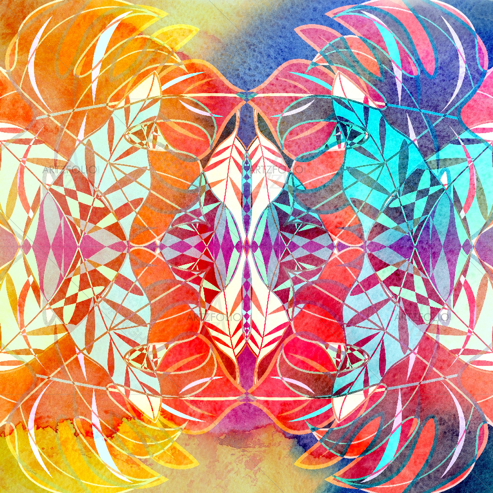 Colorful Geometric Elements D1 — custom-size art design 5007765