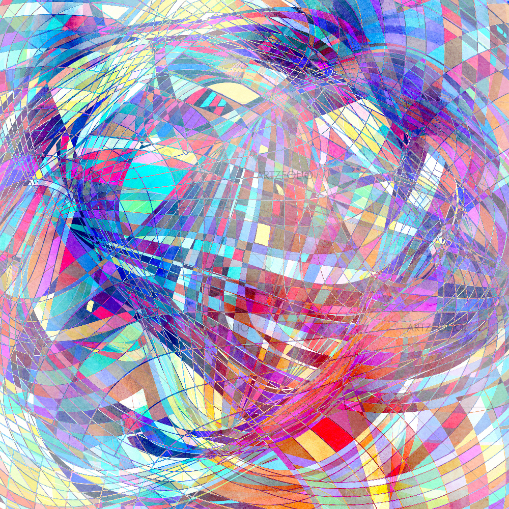 Geometric Elements D4 — Abstract custom art by ArtzFolio