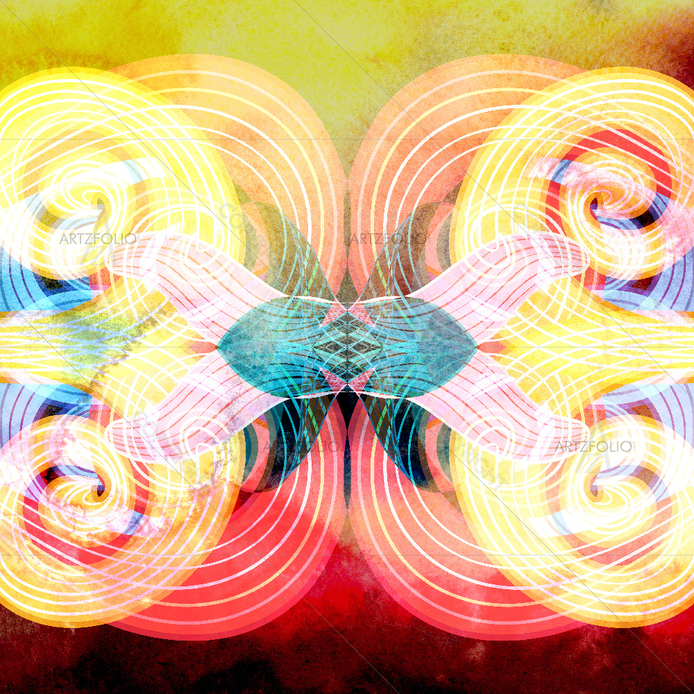 Watercolor Geometric Elements D3 — custom-size art design 5007777