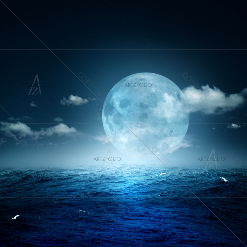Night On The Sea — Devotional custom art by ArtzFolio