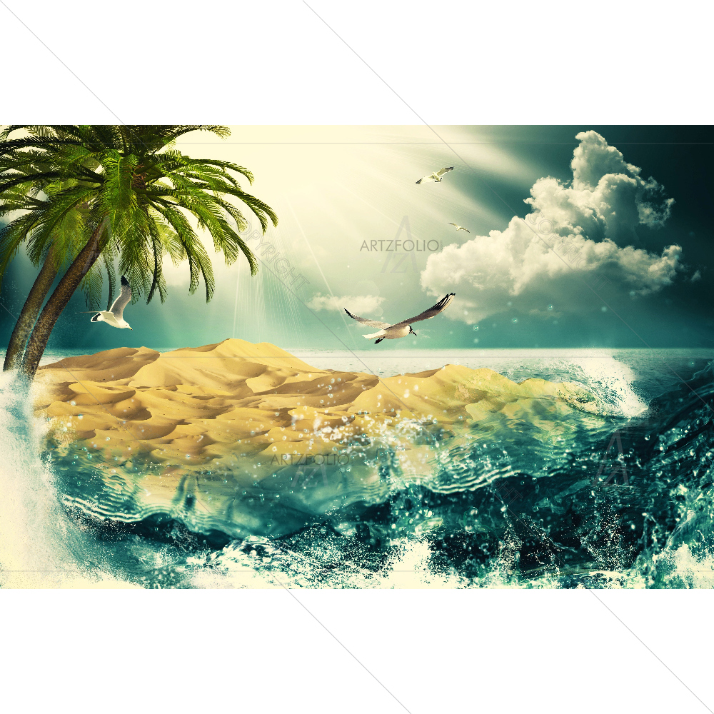 Natural Beauty Ocean — custom-size art design 5007790