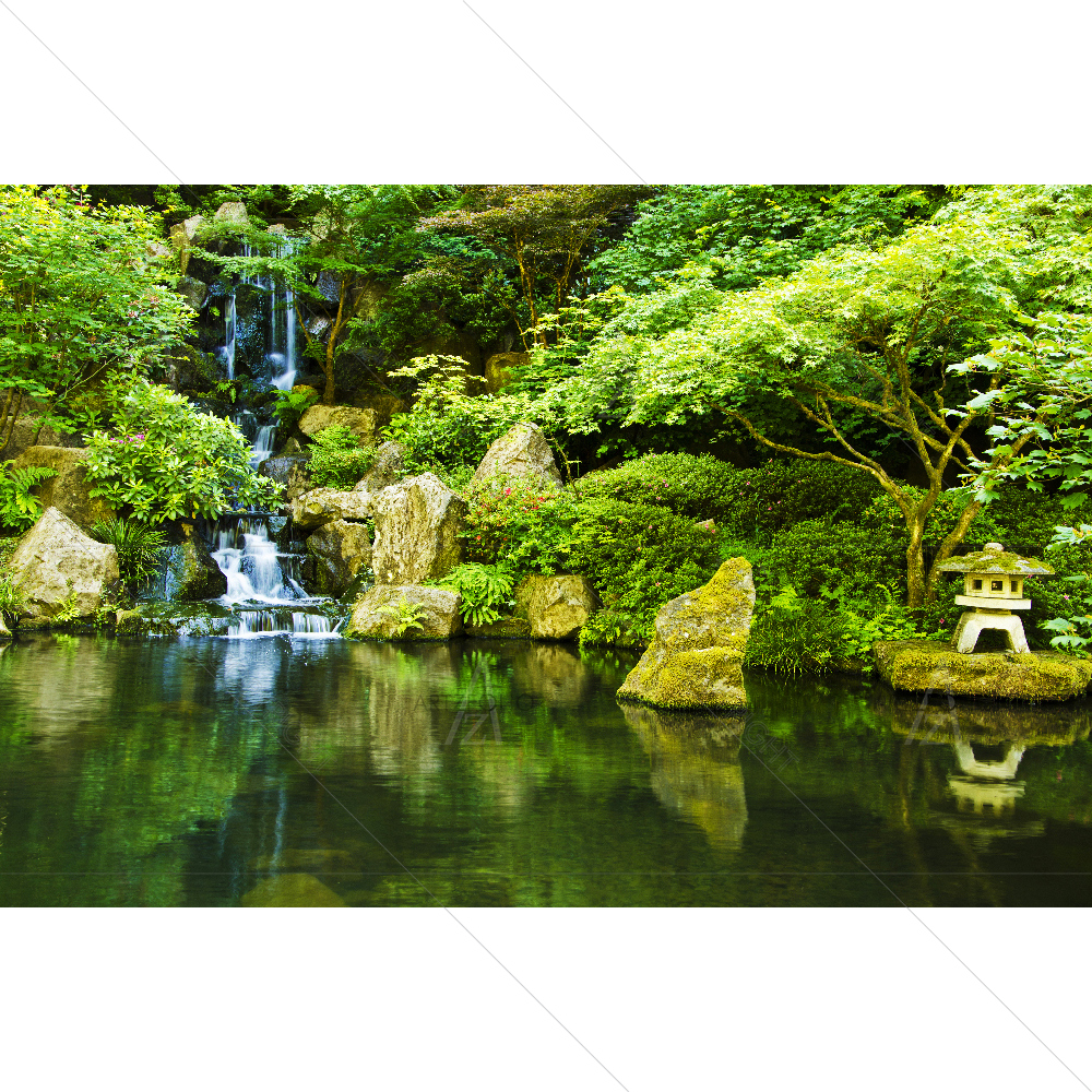 Portland Japanese Garden — custom-size art design 5007812
