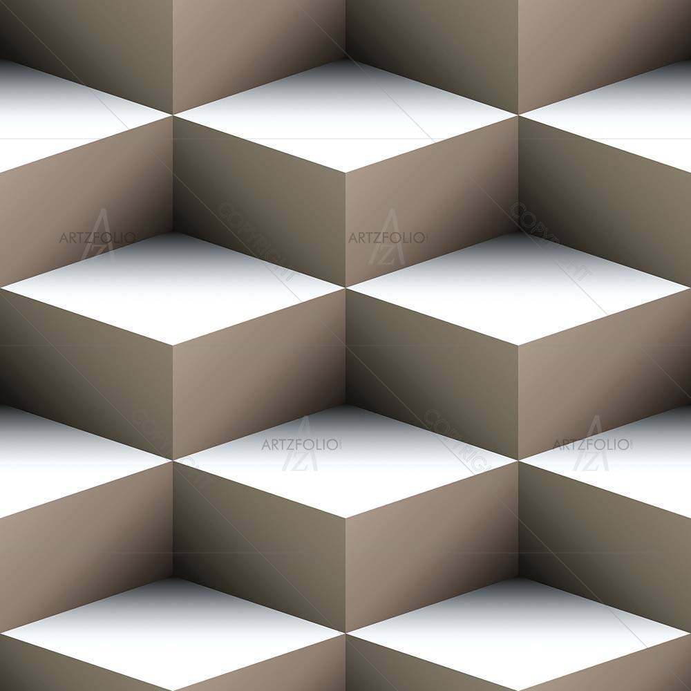Cubes Geometric Pattern — Abstract custom art by ArtzFolio