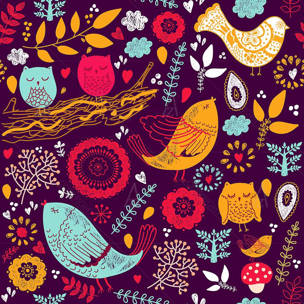 Floral Pattern D3 — Botanical custom art by ArtzFolio