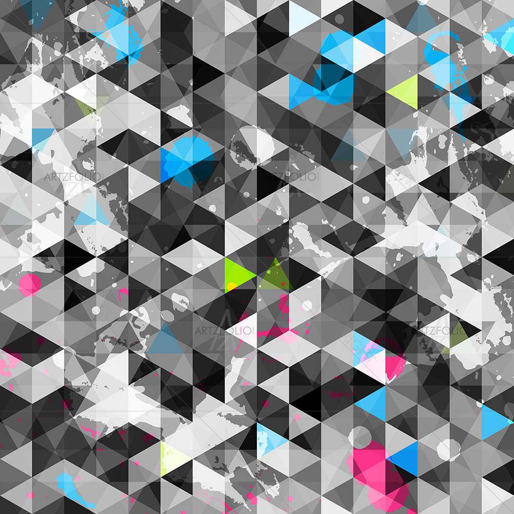 Abstract Grunge Triangle — Abstract custom art by ArtzFolio