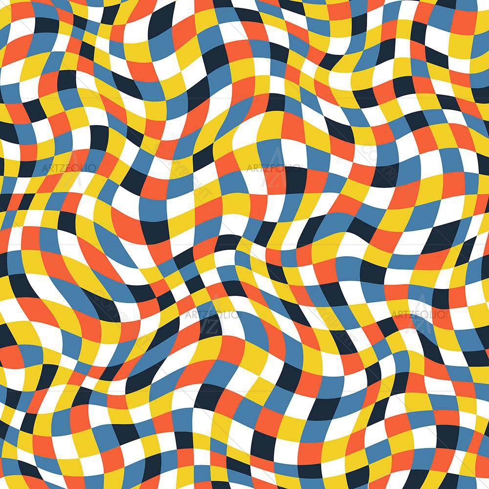 Abstract Color Plaid Texture — custom-size art design 5007830