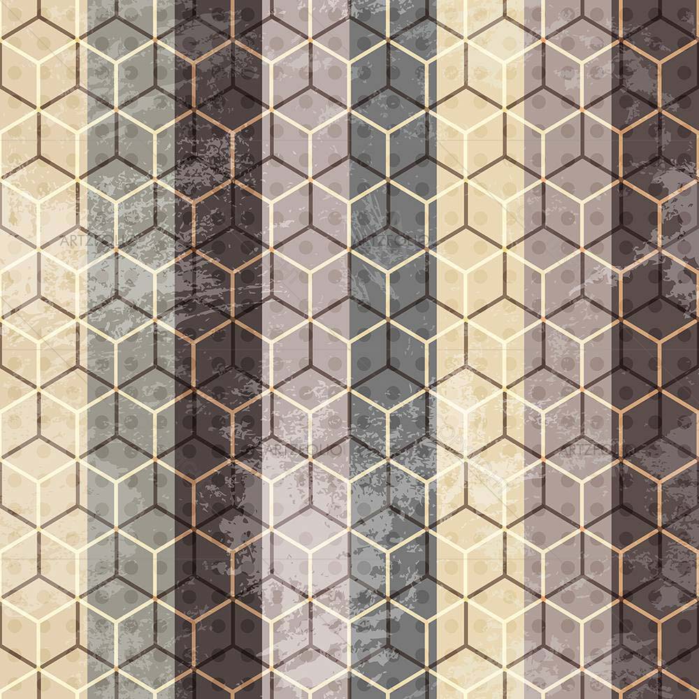 Vintage Cubes — custom-size art design 5007836