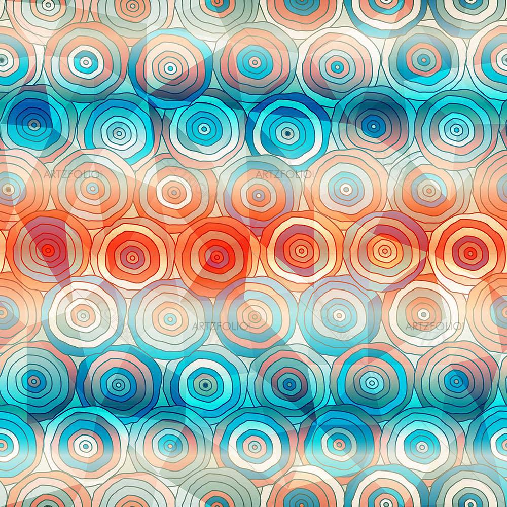 Abstract Colored Circles — custom-size art design 5007843