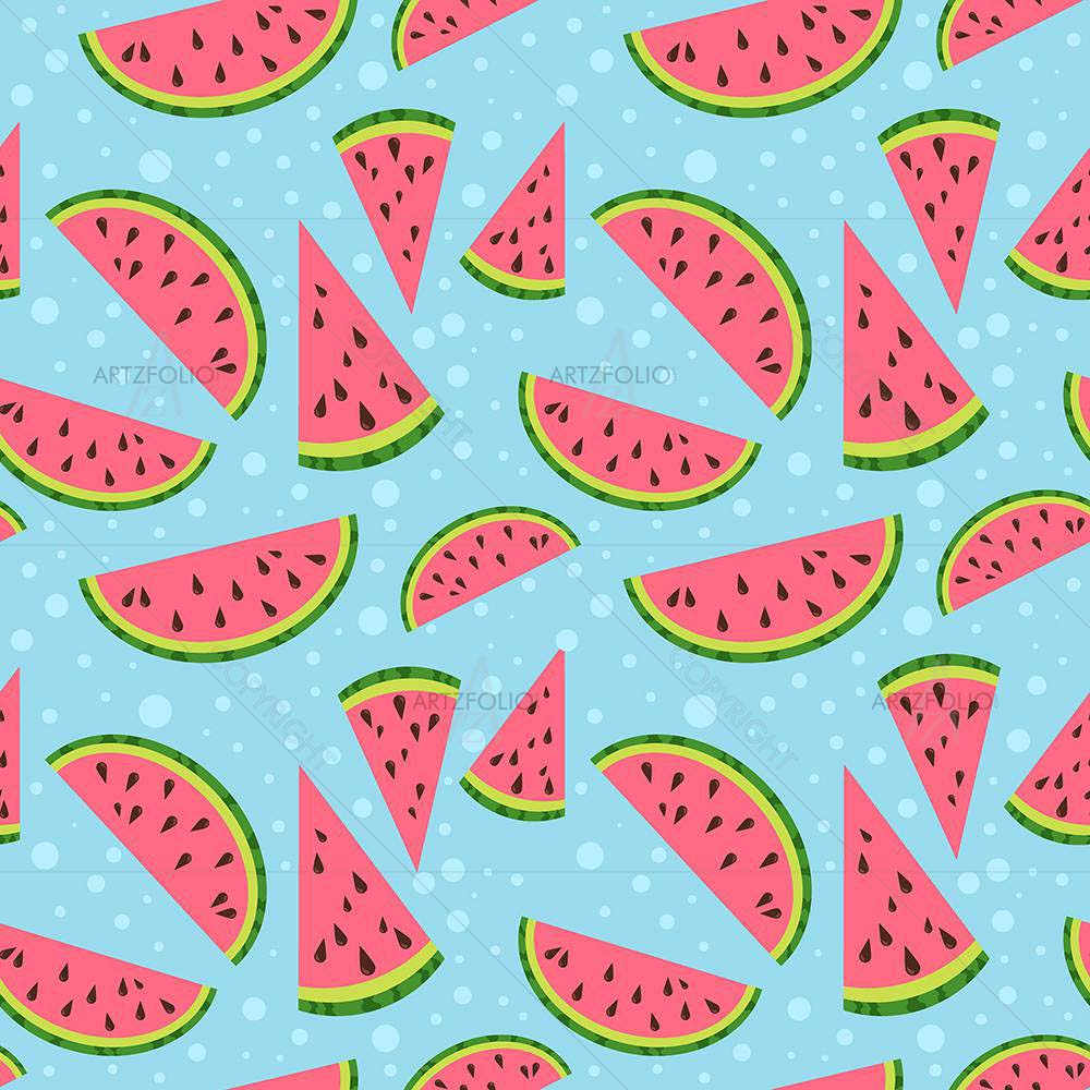 Colorful Watermelon D2 — Abstract custom art by ArtzFolio