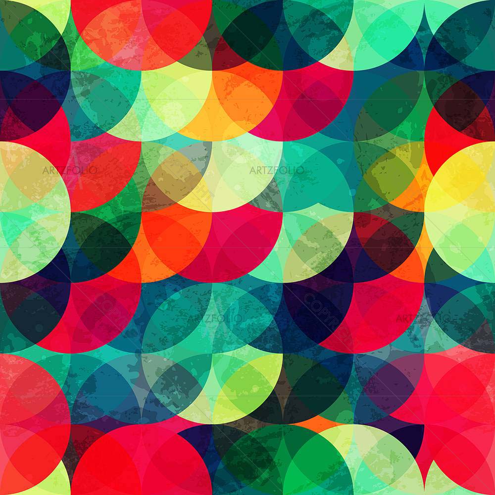 Colorful Grunge Circle — custom-size art design 5007878