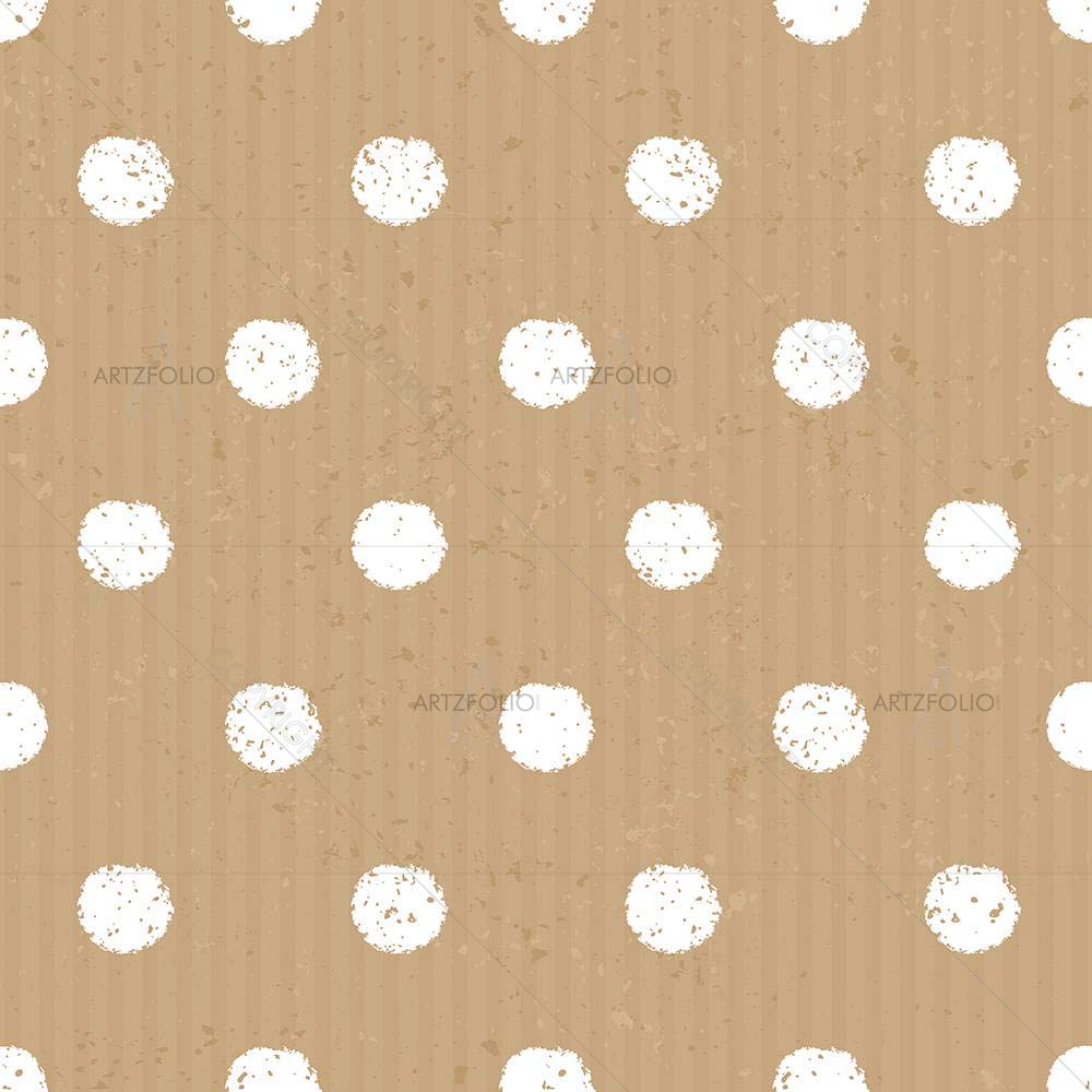 Polka Dots In White — custom-size art design 5007891