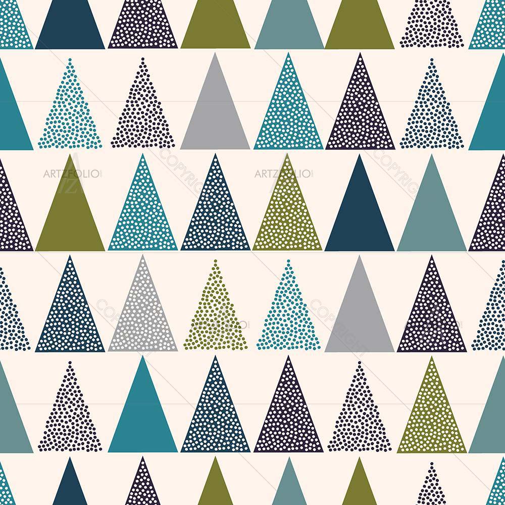 Triangle Dots — Abstract custom art by ArtzFolio