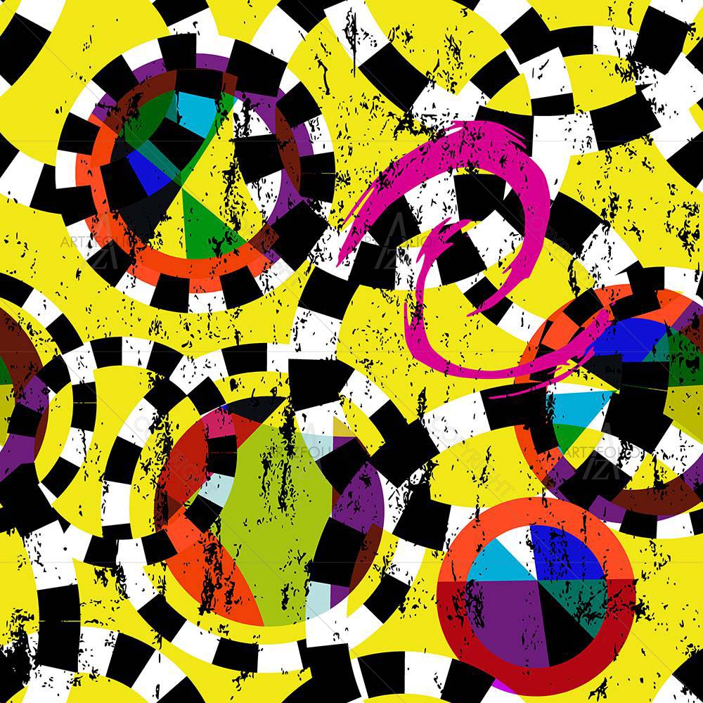 Circles, Strokes And Splashes — custom-size art design 5007961