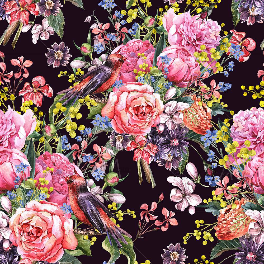Floral Watercolor D3 — Botanical custom art by ArtzFolio